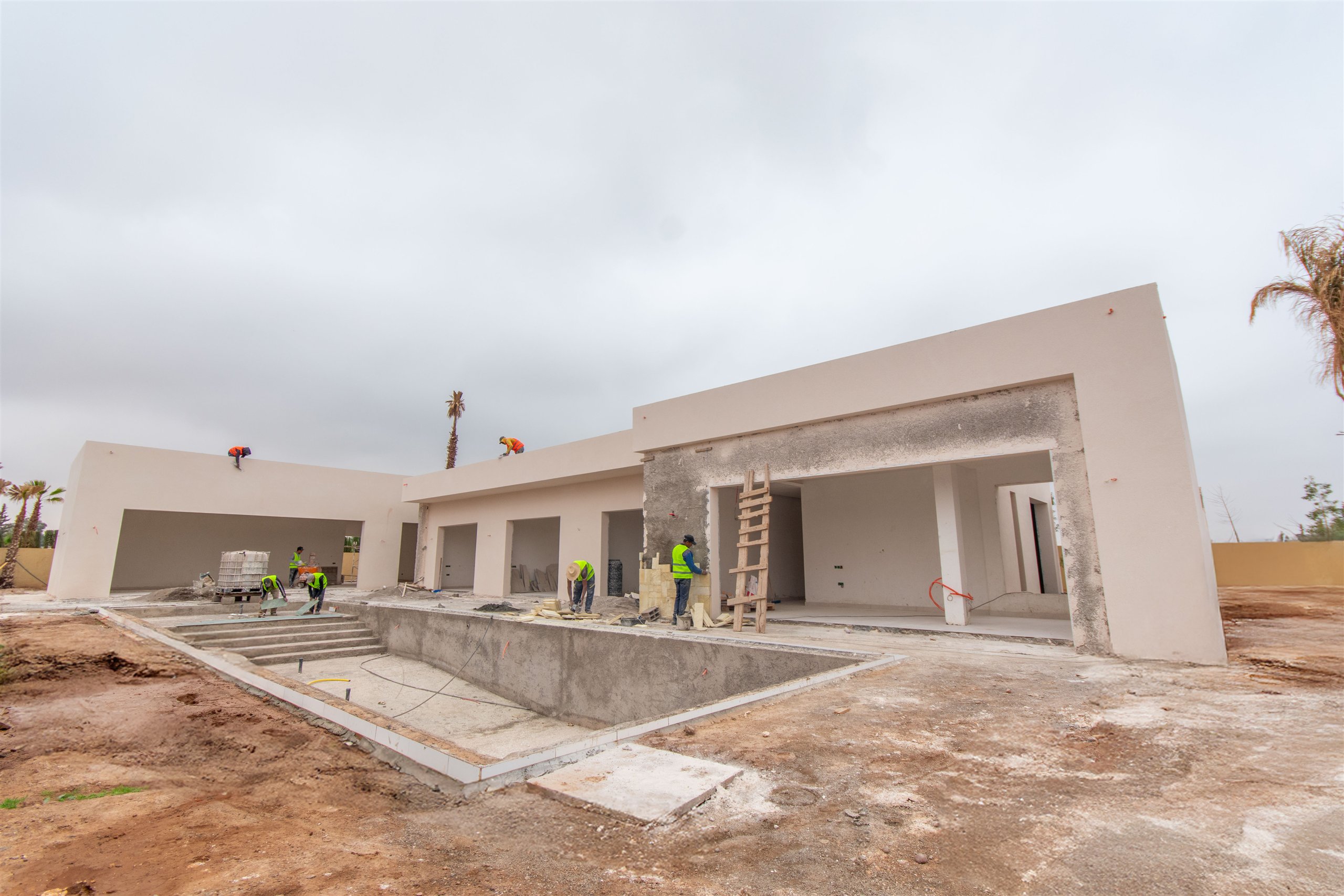 Atlas Palmeraie à Marrakech — chantier de résidence en cours